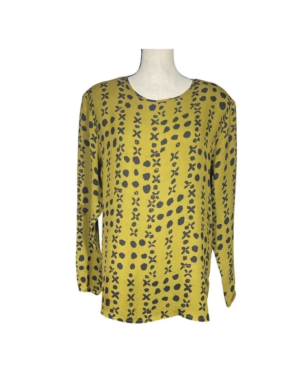 Ann May Silk Print Blouse